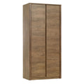 Zweiflügiger Hochschrank aus Holz in natürlicher Eiche